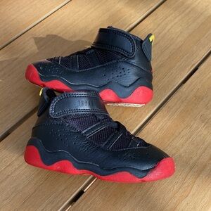 Nike Toddler Air Jordan 6 Rings Basketball Shoes Black/Fire Red/Anthracite 5C